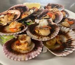 Tapa de Zamburiñas a la Brasa